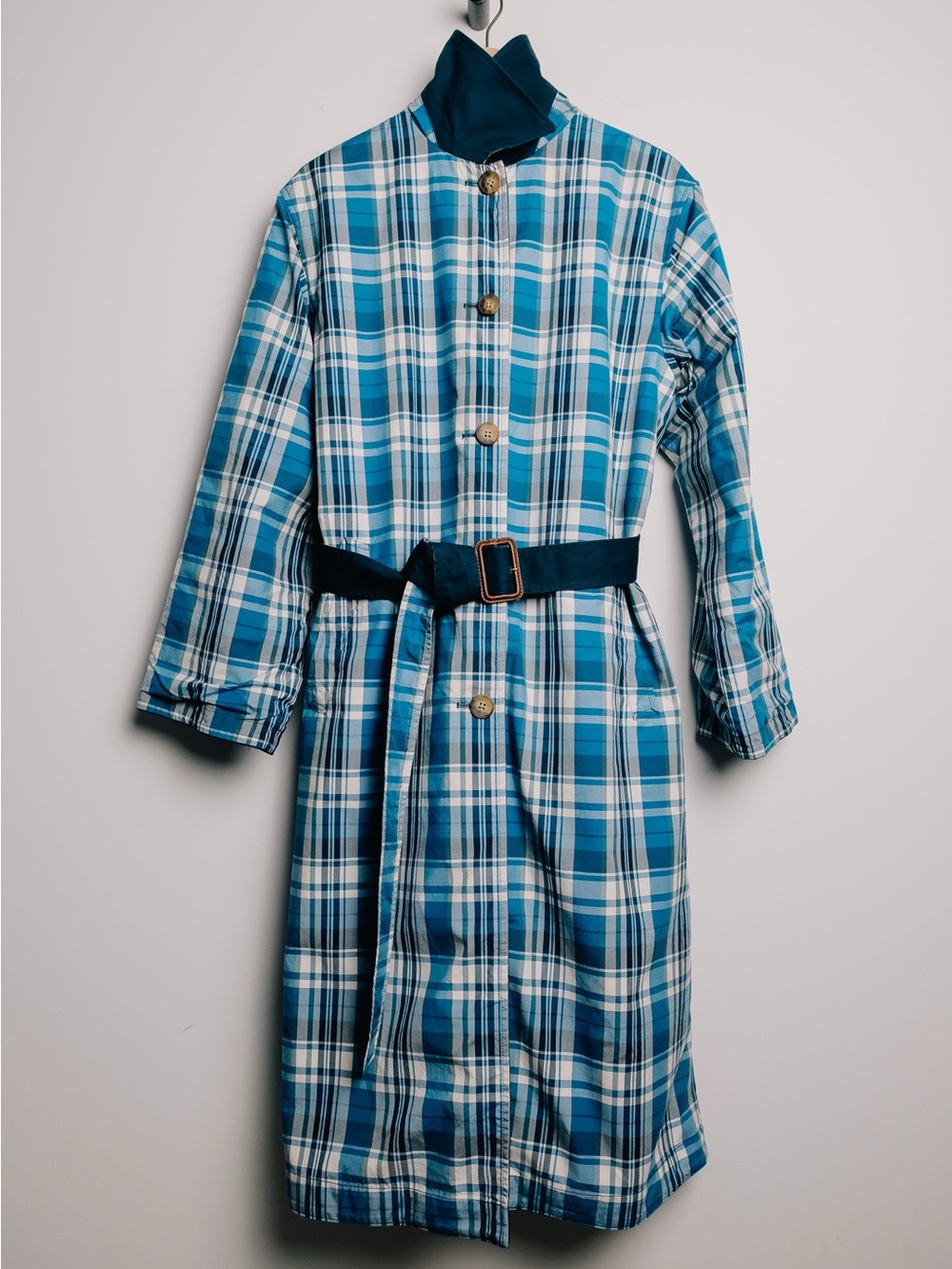 Polo Ralph Lauren Reversible Plaid Belted Trench Coat Very Rare Size M